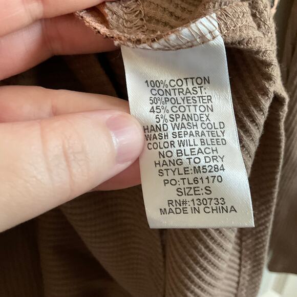 Umgee Leopard Print Mixed Media Boho Oversized Blouse - Small - NEW - Picture 5 of 7